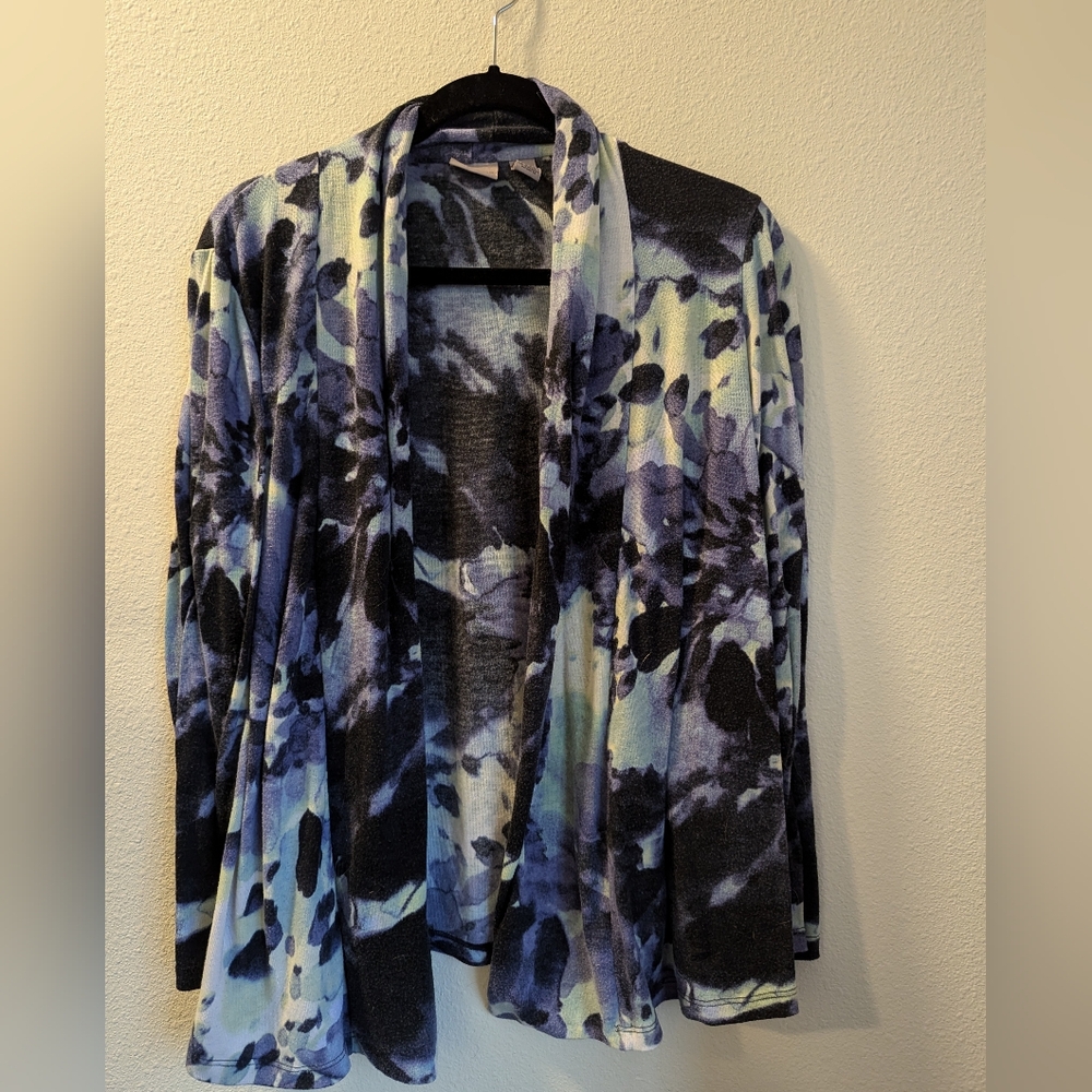 Chico's Floral Knit Cardigan Size 0 (XS)